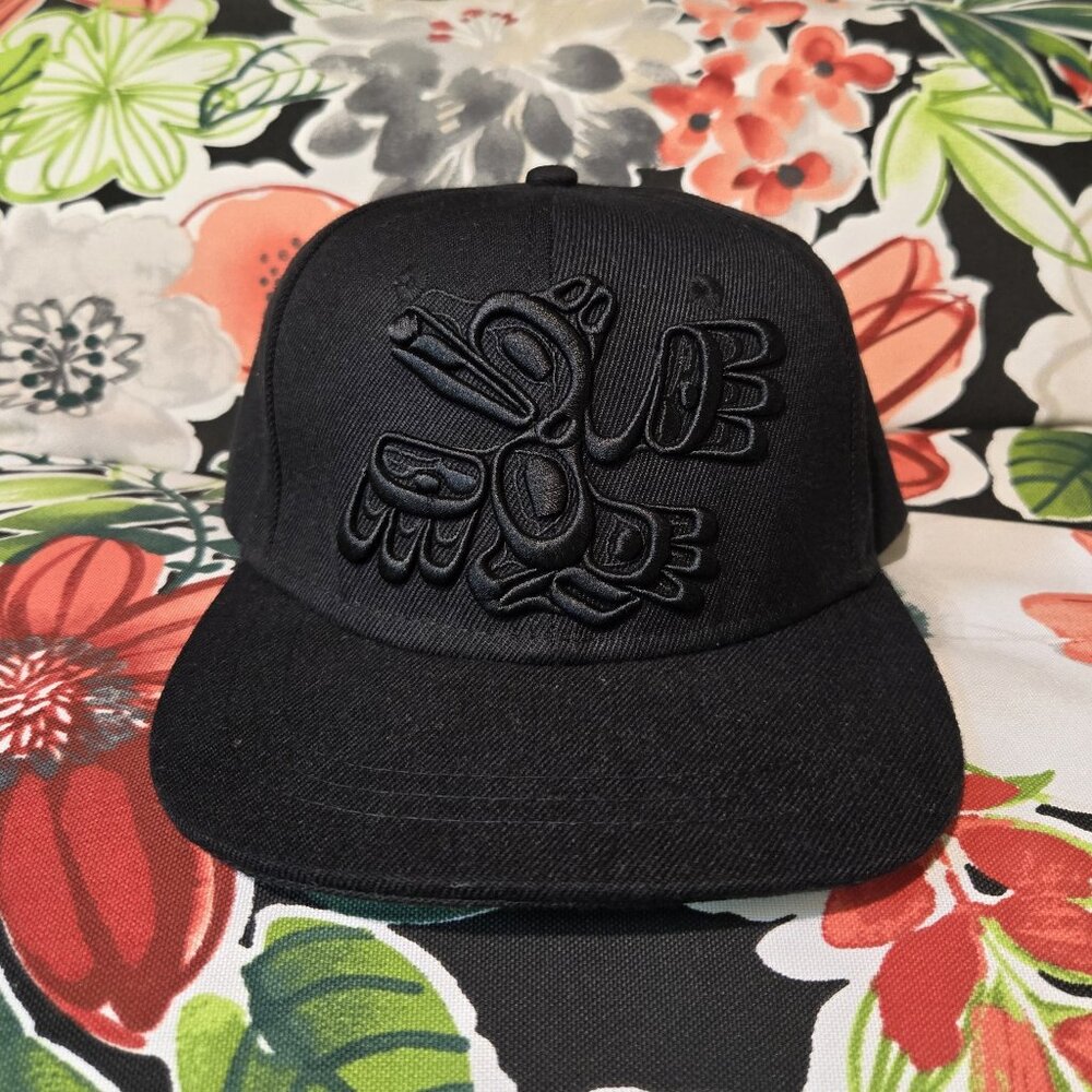 Native Origins Men's Snapback Raven Cap Black